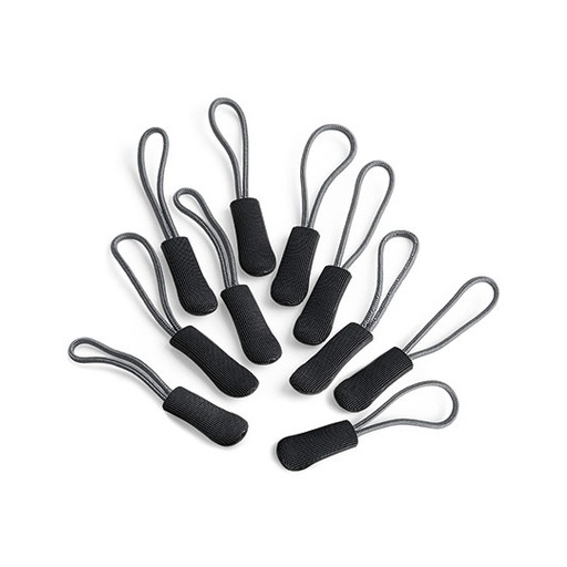 Zestaw 10 uchwytów do zamków błyskawicznych QX505 - Grey