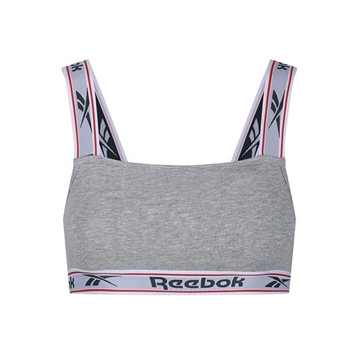 Krótki top Damski Elastyczny Bawełna Elastan RBK9482 - Grey Marl