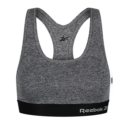 Damski top sportowy z szerokimi ramiączkami RBK9489 - Grey Marl