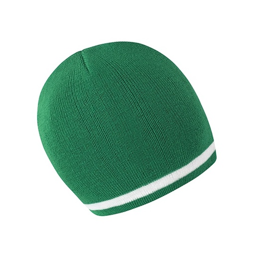 [RC368-1000146607] Czapka dzianinowa RC368 - Kelly Green & White