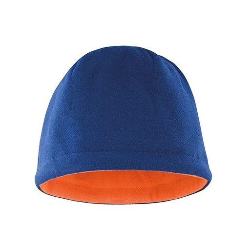 Dwustronna Czapka Polarowa RC374 - Navy & Orange