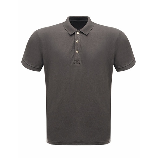 Koszulka Polo Meska Klasyczna Pika Poliester Bawelna RG143 - Seal Grey (Solid)