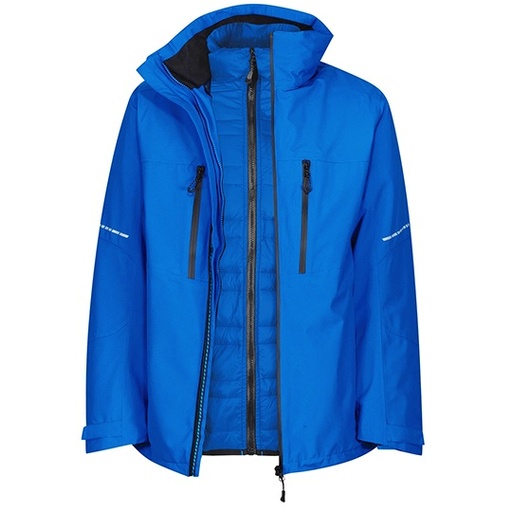 Kurtka 3w1 Meska Wodoodporna Oddychajaca Stretch RG156 - Oxford Blue & Black