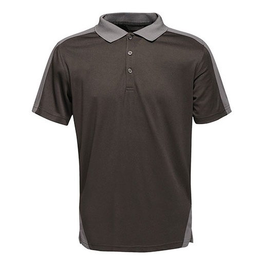 Koszulka polo RG1740 - Black & Seal Grey (Solid)