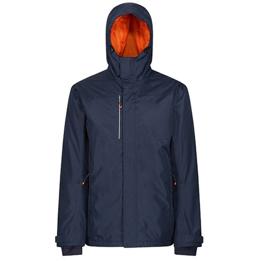 Kurtka Ocieplana Wodoodporna z Elementem Grzewczym RG2100 - Navy & Magma Orange