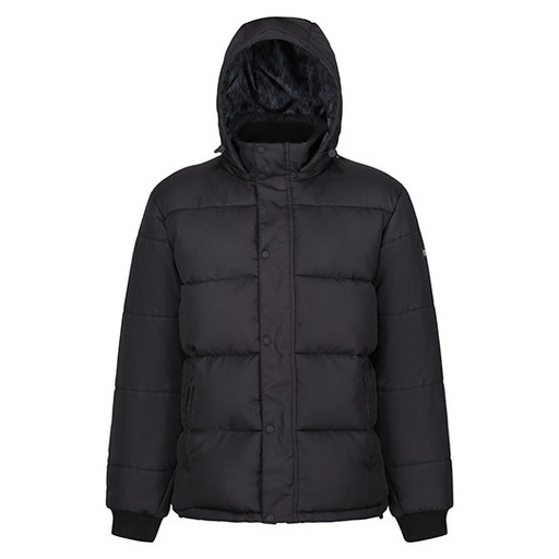 Kurtka ocieplana z odpinanym kapturem RG245 - Black