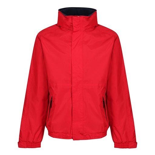 Kurtka przeciwdeszczowa chowany kaptur RG297 - Classic Red & Navy