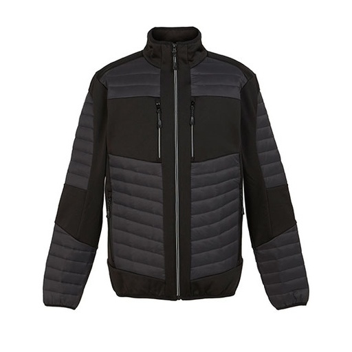 Kurtka Unisex Hybrid Thermal RG563 - Ash (Heather) & Black