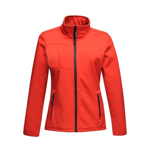 Damska kurtka softshell slim RG689 - Classic Red & Black