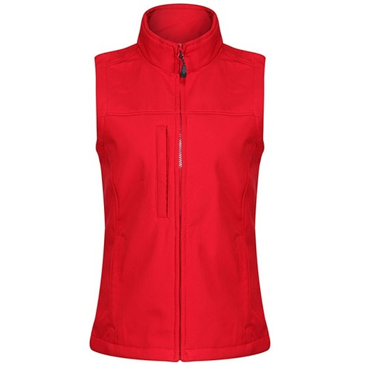 Damski bezrękawnik softshell Slim RG790 - Classic Red & Seal Grey (Solid)