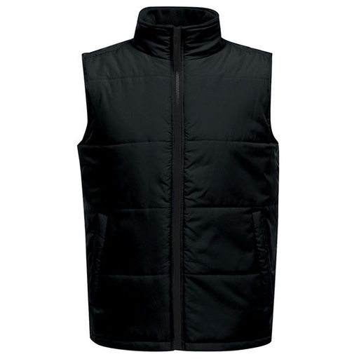 Kamizelka Pikowana Ocieplana Hydrofobowa Poliestrowa RG842 - Black & Black