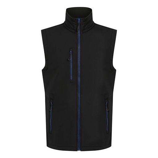 Bezrękawnik Softshell Dwuwarstwowy RG915 - Black & New Royal