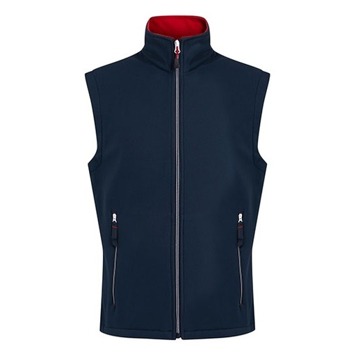 Softshellowy Bezrękawnik Dwuwarstwowy RG925 - Navy & Classic Red