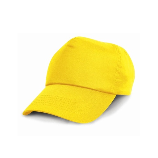 [RH05J-1000154557] Czapka Dziecięca Z Daszkiem Bawełniana RH05J - Yellow