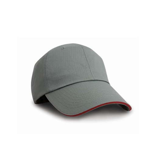 Czapka jodełkowa RH38 - Grey & Red