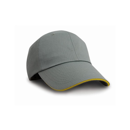 Czapka jodełkowa RH38 - Grey & Yellow