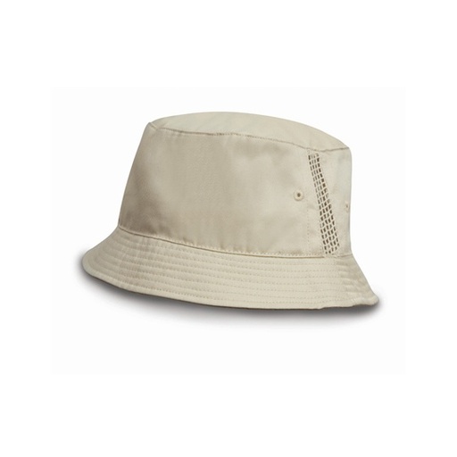 Kapelusz Bucket Bawelniany z Siatka RH45 - Natural