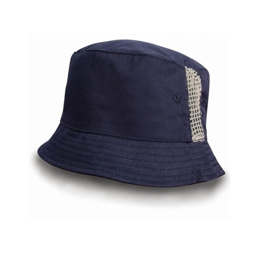 Kapelusz Bucket Bawełniany z Siatka RH45 - Navy