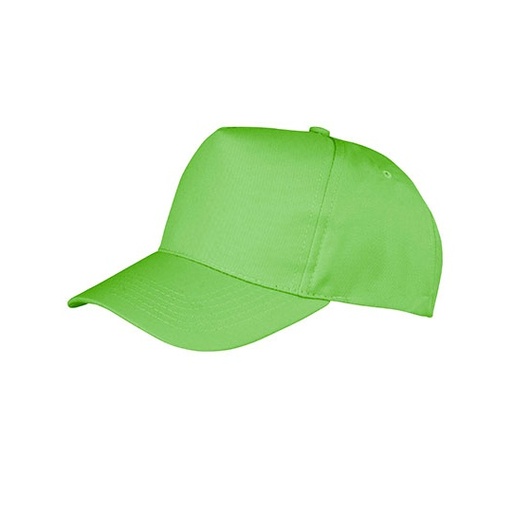 Czapka 5 panelowa Poliestrowo bawelniana RH84 - Lime