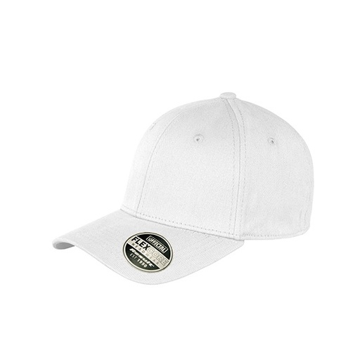 Czapka 6-panelowa Bawełniana Elastyczna RH85 - White