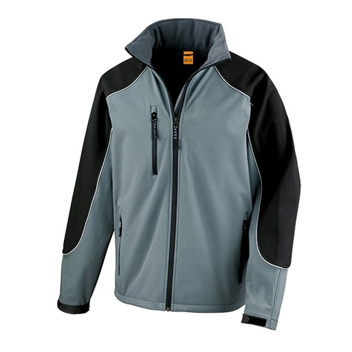 Softshell z kapturem RT118 - Grey & Black