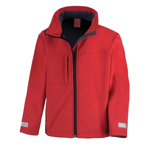 Dziecięca Kurtka Softshell z Przedłużonym Tyłem RT121J - Red
