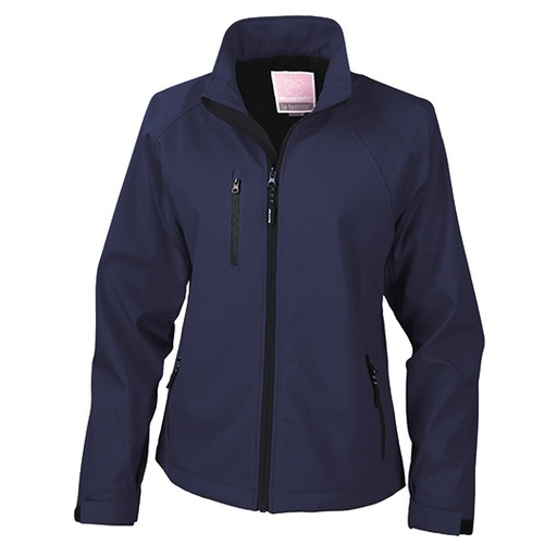 Kurtka Damska Dopasowana Softshell Wodoodporna RT128F - Navy