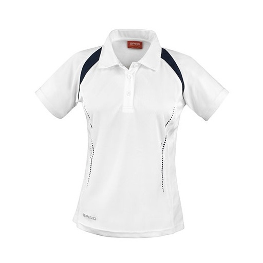 Damska koszulka polo sportowa RT177F - White & Navy