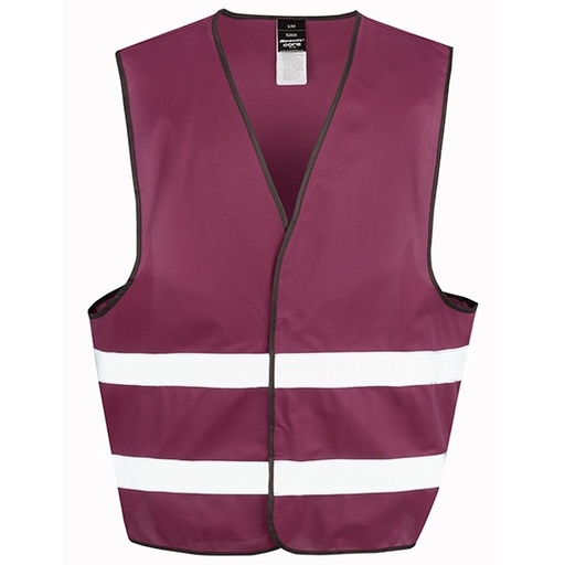 Kamizelka ostrzegawcza z taśmami 50 mm RT200XEV - Burgundy