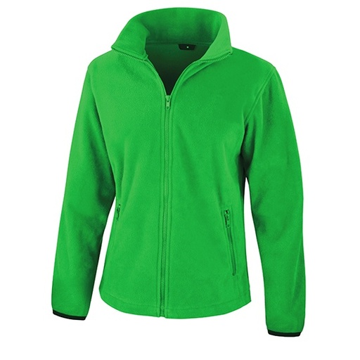 Damska bluza polarowa Slim na zamek RT220F - Vivid Green