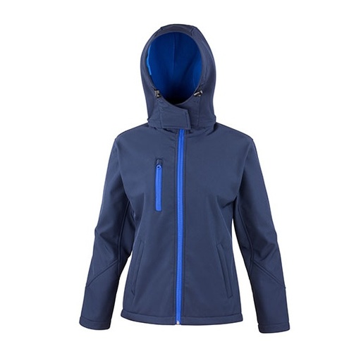 Kurtka Damska Dopasowana Wodoodporna Softshell RT230F - Navy & Royal