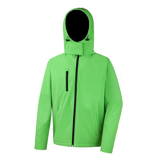 Kurtka Meska Softshell Wodoodporna Oddychajaca RT230M - Vivid Green & Black