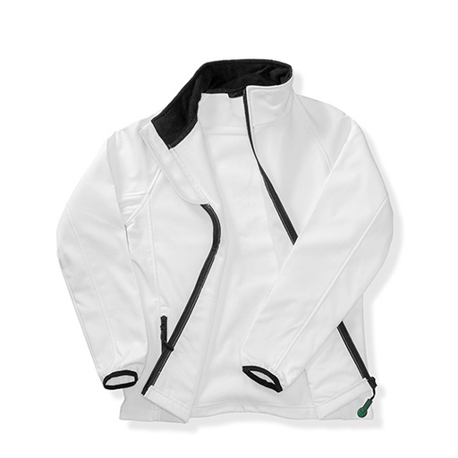 Męska kurtka softshell RT231 - White & Black