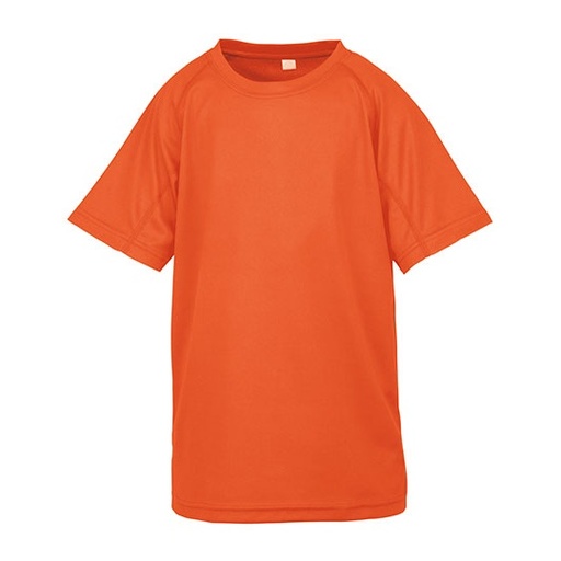 Koszulka Dziecieca Oddychajaca Poliestrowa RT287J - Fluorescent Orange