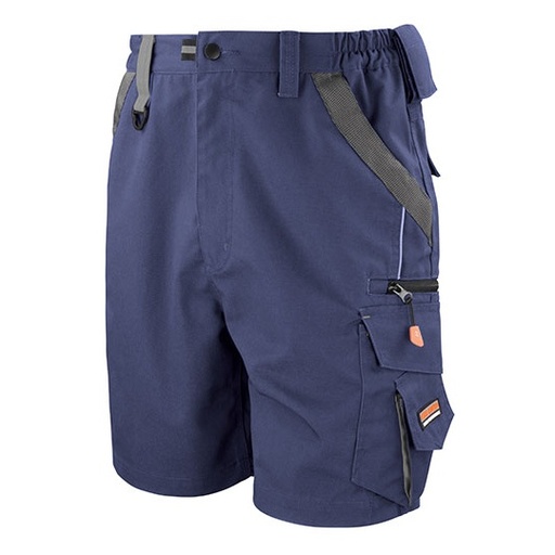 Szorty Robocze Unisex Klasyczne Wiatroszczelne RT311 - Navy & Black