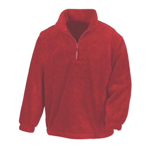 Bluza polarowa z zamkiem 1/4 RT33A - Red