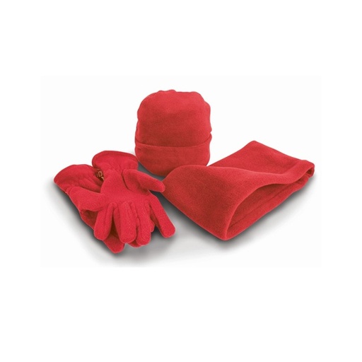 Zestaw Zimowy Polar Niemechacący RT40 - Red