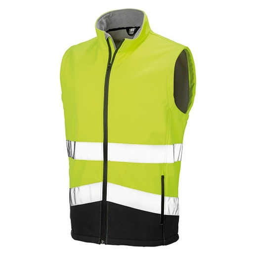 Kamizelka Softshell Odblaskowa RT451 - Fluorescent Yellow & Black