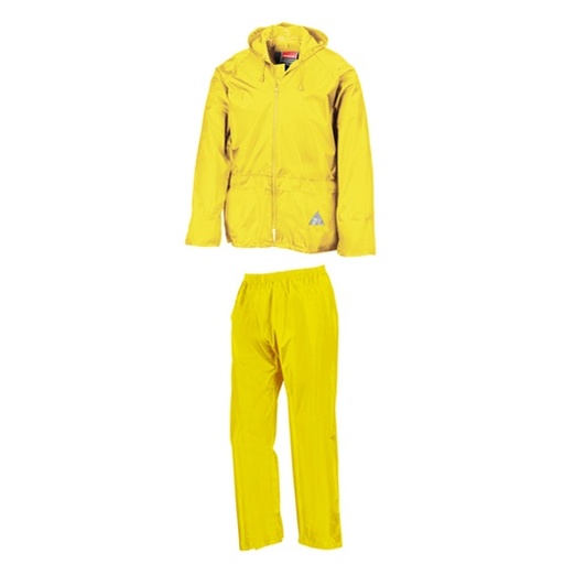 Zestaw Przeciwdeszczowy Klasyczny Wodoodporny Wiatroodporny RT95A - Neon Yellow