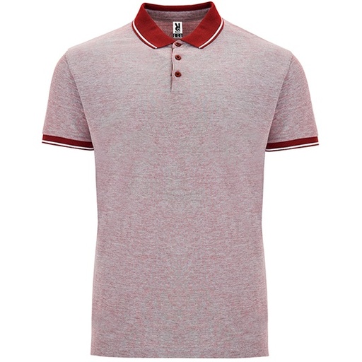 Koszulka Polo Meska Bawelniana Pika Melanzowa RY0395 - Heather Red 245