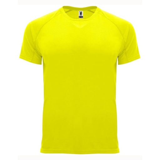 Funkcyjny T-shirt męski z raglanowym rękawem RY0407 - Fluor Yellow 221