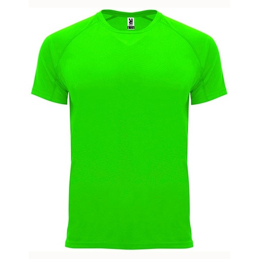 Funkcyjny T-shirt męski z raglanowym rękawem RY0407 - Fluor Green 222