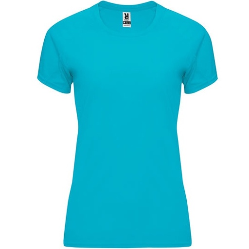Damski T-shirt funkcyjny z raglanowym rękawem RY0408 - Turquoise 12