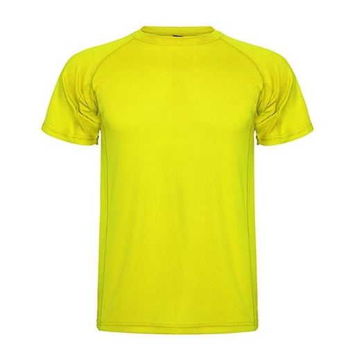 Męski t-shirt funkcyjny raglanowy RY0425 - Fluor Yellow