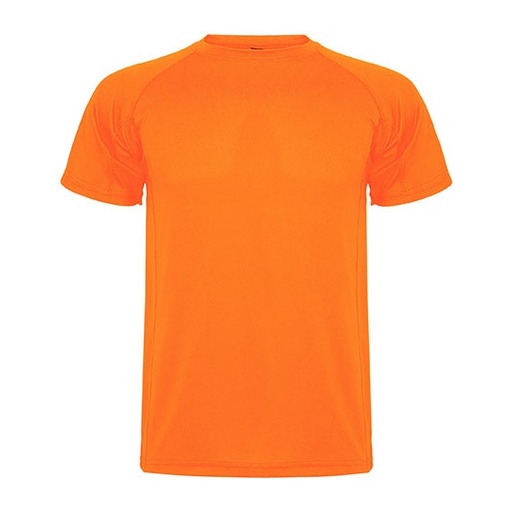 Męski T-shirt funkcyjny raglanowy RY0425 - Fluor Orange 223