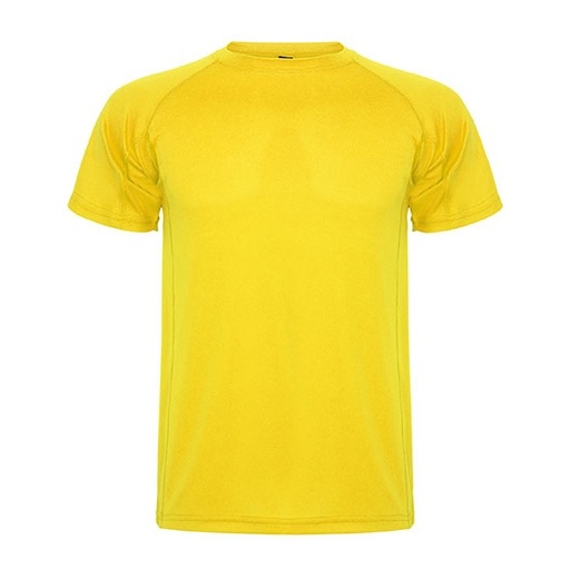 Męski t-shirt funkcyjny raglanowy RY0425 - Yellow 03