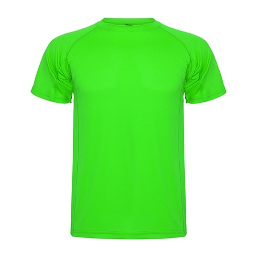 Męski t-shirt funkcyjny raglanowy RY0425 - Lime Green