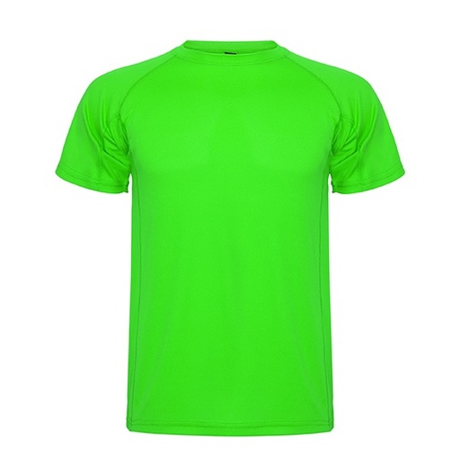 Koszulka dziecięca funkcjonalna krótkim raglanowym rękawem RY0425K - Lime Green 225