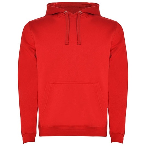 Bluza Z Kapturem I Kieszenia Kangurka Czesana Podszewka RY1067 - Red 60