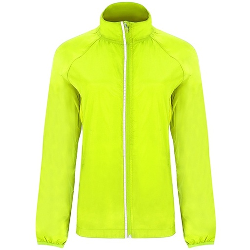 Damska kurtka wiatrówka Slim RY5051 - Fluor Yellow 221